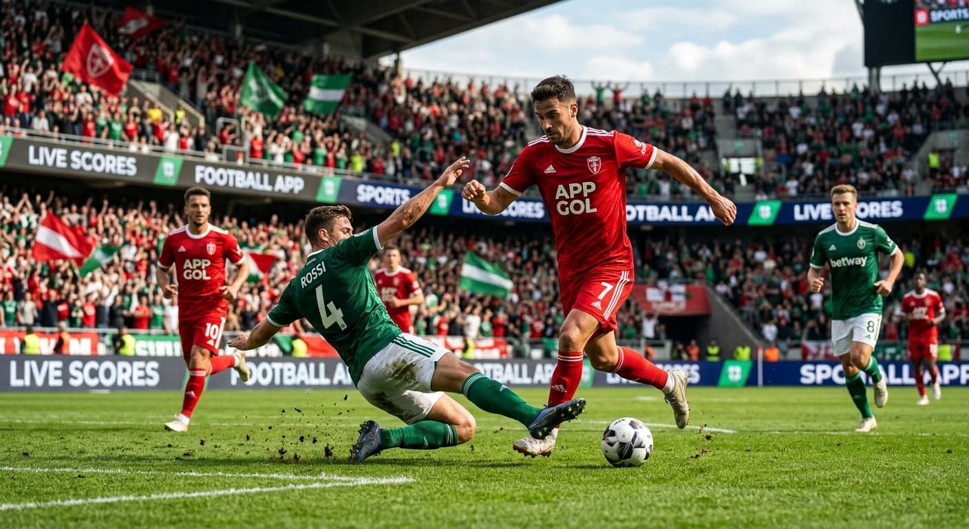 Ilustrazione di un'azione di calcio